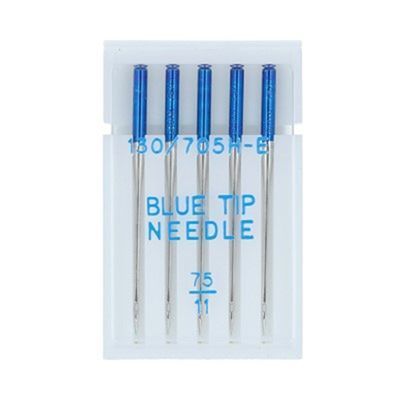 Иглы д/быт.шв.машин ORGAN blue tip janome 5 шт №75 в блистере 5507075BL