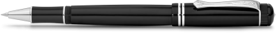 Ручка-роллер KAWECO DIA2 0.7мм черный корпус с хромированными вставками  KAW-10000566