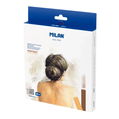 Набор пастели MILAN Art, сухая, мягкая , портретные цвета, 24 цвета ML-6110224PTR