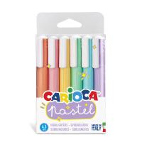 Набор текстовыделителей Carioca "Pastel" 6 пастельных цвета 1-5 мм ассорти RE-43033
