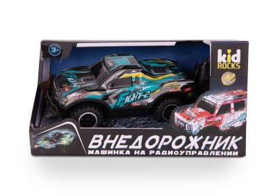 Машинка Р/У Kid Rocks 1:24 Внедорожник-пикап, синий IT-RC1872