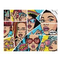 Алмазная мозаика ТРИ СОВЫ "Wow. Comics" 30 x 40 см, холст RE-АМ3040_47545