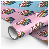Упаковочная бумага глянцевая MESHU "Hey" 1л. 70 x 100 см 90 г/м2 RE-MS_46392