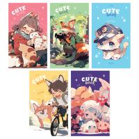 Блокнот A7 48л. BG "Cute anime" на склейке RE-Б7ск48_12764