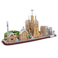 3D пазл CubicFun Серия "CityLine" Барселона, 186 деталей UT-MC256h
