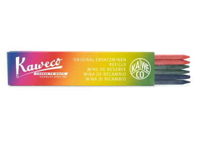 Набор грифелей для механических карандашей KAWECO 3.2мм 6шт красный синий зеленый в картонной упаков KAW-10001267
