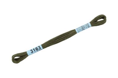 Нитки для вышивания GAMMA мулине (3071-3172) 8 м №3163 коричневый-хаки MG-3163
