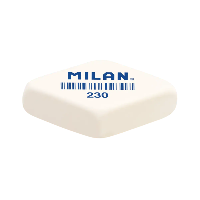 Ластик синтетический ромбовидный MILAN 230 , белый, 1 шт ML-CMM230