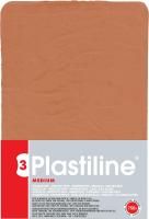 Пластилин скульптурный PLASTILINE 750 г, 55-средней твердости, красный RH-7355T