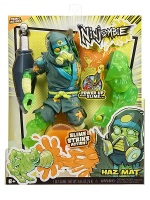 Ниндзомби. Фигурка со слаймом Хаз Мат. Ninjombie ROS-68758