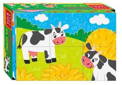 Пазл-кубики 6 шт Step Puzzle "На ферме" STP-87425