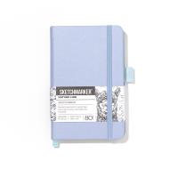 Блокнот для зарисовок SKETCHMARKER 140 г/м2 9 x 14 см 80 л, твердая обложка, Пыльный голубой NP-25053601SM