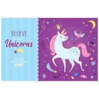 Альбом для рисования 24л. A4 ArtSpace "Рисунки. Believe in unicorn" на скрепке RE-А24_36010