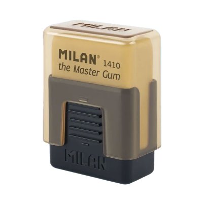 Ластик MILAN Master Gum 1410, для графита и угля, в пластиковом держателе ML-CMMS1410
