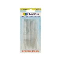 Иглы для шитья ручные GAMMA для плотных тканей 10 шт в блистере N-223