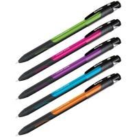 Ручка шариковая Berlingo "Color Zone stick" синяя, 0.7 мм, прорезиненный корпус ассорти RE-CBp_70950