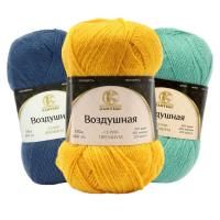 Пряжа Камтекс КТ "Воздушная" 50% акрил, 25% шерсть, 25% мериносовая шерсть 100 г 370 м