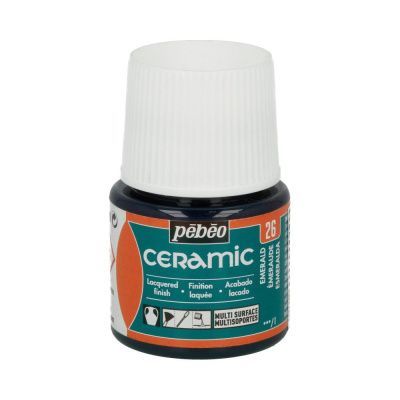 Краска по керамике и металлу PEBEO Ceramic 45 мл 025-026 изумрудный