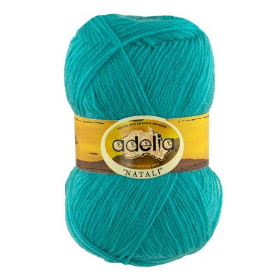 Пряжа ADELIA Natali 100% акрил 1 х 50 г 300 ± 10 м №25 св.бирюзовый ADE-NAT-25
