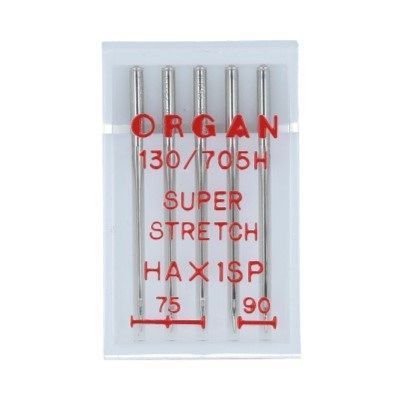Иглы д/быт.шв.машин ORGAN супер стрейч 5 шт №75-90 в блистере 5440000BL