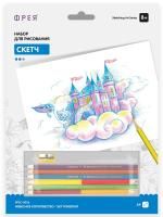 Скетч для раскраш. цветными карандашами ФРЕЯ "Небесное королевство" 29.5 х 20.5 см 1 л RPSC-0036
