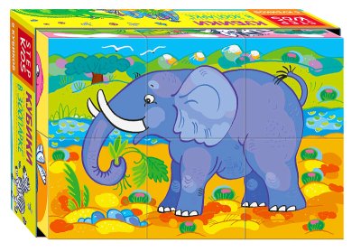 Пазл-кубики 6 шт Step Puzzle "В зоопарке" STP-87428