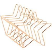 Подставка для бумаг и писем MESHU "Rose Gold. Stars" металл, 6 секций RE-MS_39431