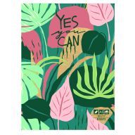 Скетчбук 80л. А5 BG "Jungle Art" 7БЦ, матовая ламинация, салатовый тонированный блок RE-С5т80_лм_9679