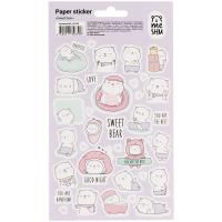 Наклейки бумажные MESHU "Sweet bear" 12 x 21 см RE-MS_41639