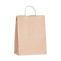 Пакет бумажный "Крафт" с кручеными ручками 26 х 15 х 35 см 90 г/м2 SIM-9935785