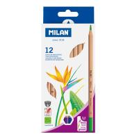 Карандаши цветные MILAN, 12 цветов, шестигранные, 3.5 мм, ML-722112