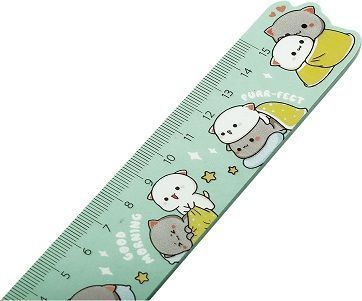 Линейка 15 см MESHU "Сute Kittens" деревянная, ассорти, европодвес RE-MS_59666