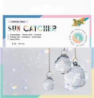 Набор для творчества Ловец снов FOLIA Sun Catcher Crystal Trio, 3 стеклянных кристалла (2,3,4 см), золотистая нить 16 м FL-23849