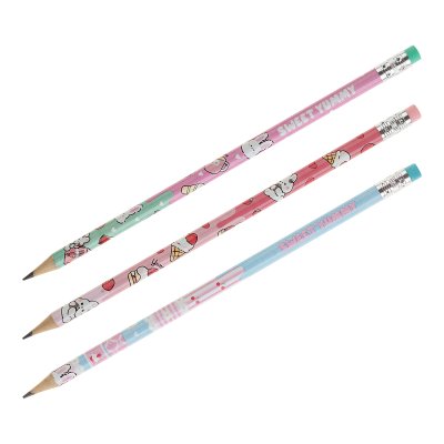 Карандаш ч/г MESHU "Cute sweets" HB, заточен., с печатью, с ластиком, ассорти, туба RE-MS_67274