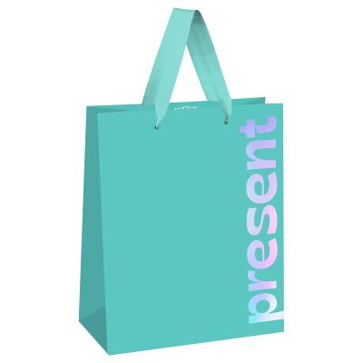 Пакет подарочный 11 x 14 x 6.5 см MESHU "Bright present" фольга, матовая ламинация RE-MS_66227
