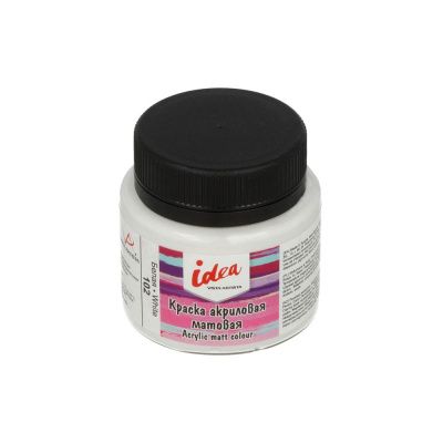 Краска акриловая VISTA-ARTISTA idea декоративная матовая 50 мл 1 шт 102 Белая (White) IMA-50-102