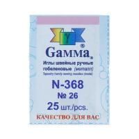 Иглы GAMMA гобеленовые №26, 25 шт, острые, в конверте N-368
