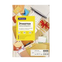 Этикетки самоклеящиеся А4 100л. OfficeSpace, белые, 24 фр. (70 x 37), 70г/м2 RE-345633
