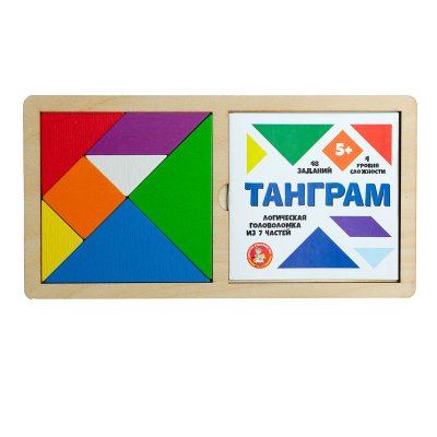 Головоломка Десятое королевство "Танграм", цветной, дерево KOR-00788