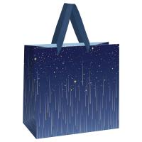 Пакет подарочный 20 x 20 x 10 см MESHU "Star rain" фольга, матовая ламинация RE-MS_66232