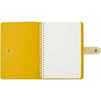 Записная книжка А5 96л. Greenwich Line "Pastel. Yellow" ЛАЙТ, кожзам, скрытый гребень, блок в линию RE-NA5_51410