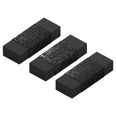 Ластик Berlingo "DoubleBlack", прямоугольный 50 x 18 x 10 мм RE-BLc_00420