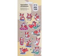 Наклейки объемные MESHU "Corgi" 10 x 19 см RE-MH_33116