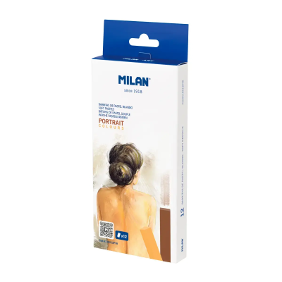 Набор пастели MILAN Art, сухая, мягкая , портретные цвета, 12 цветов ML-6110212PTR