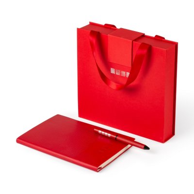 Набор подарочный "Стихия" Port red edition записная книжка А5 80л + шариковая ручка NP-ST07011