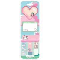 Флажки-закладки и самоклеящиеся блоки в наборе MESHU "Pixel love" по 20 л, европодвес RE-MS_54260