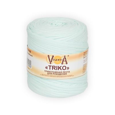 Трикотажная лента для рукоделия VISANTIA Triko 92% хлопок, 8% эластан 1 х 500 ± 50 г 100 ± 20 м зеленый FTM100-07