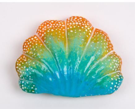 Заготовка для декорирования Love2art Ракушка папье-маше 8.3 x 6.3 x 2.5 см 2 шт СК PAM-106