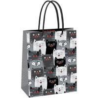 Пакет подарочный 18 x 23 x 10 см MESHU "Cat pattern" глянцевая ламинация RE-MS_61574