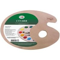 Палитра ГАММА "Студия" деревянная овальная 20 x 30 см толщина 3 мм RE-261018_01